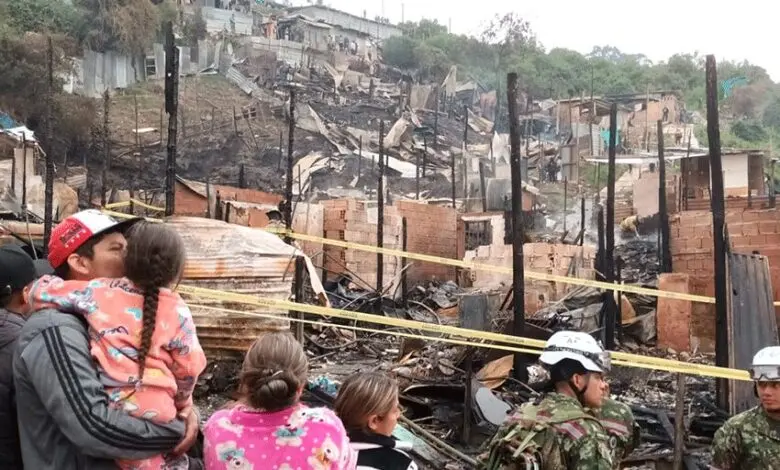 incendio en Bogotá