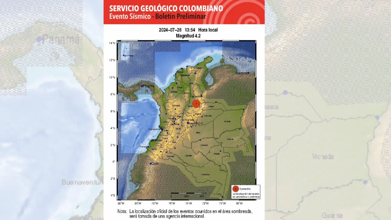 Temblor en Santander