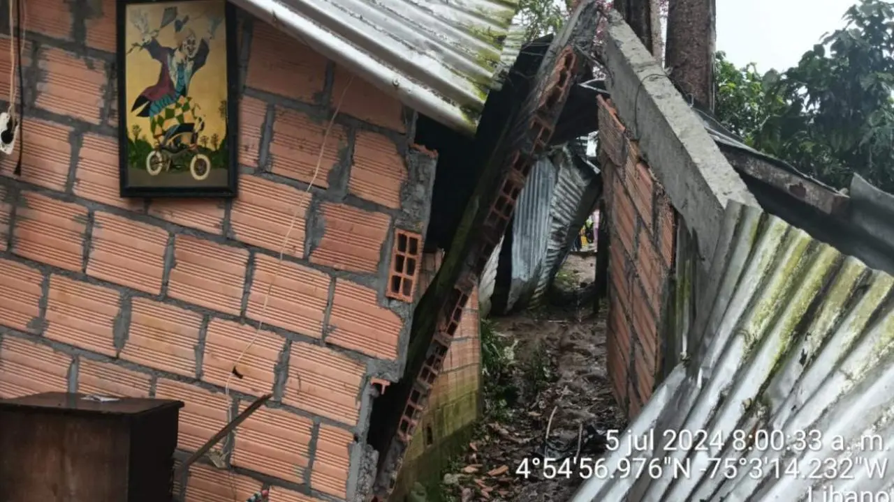 fuertes lluvias en el Tolima