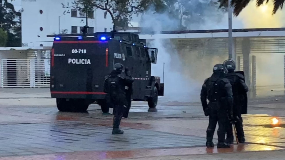 manifestaciones en la Universidad Nacional